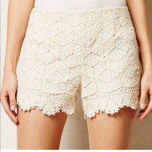 Cream shorts